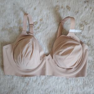 NEW Aerie SMOOTHEZ Plunge Full Coverage Lightly Lined Bra Sands 36DD